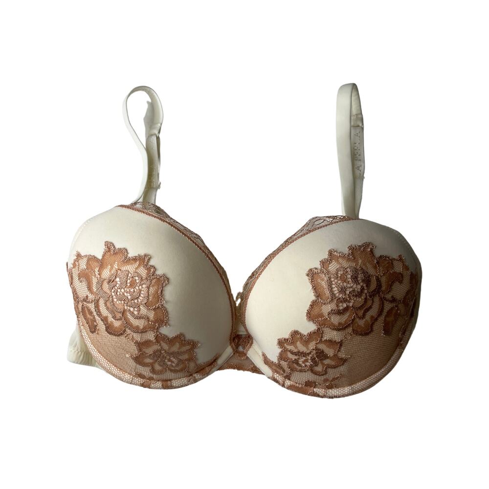 1-50 LA PERLA NWT Women's Bra Push Up Lace Beige Tan Size 38B $225